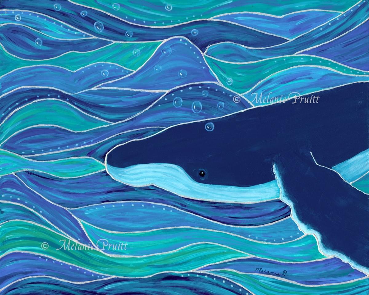 Hudson's Honu expresses the joy of swimming in Hawaii's waters.