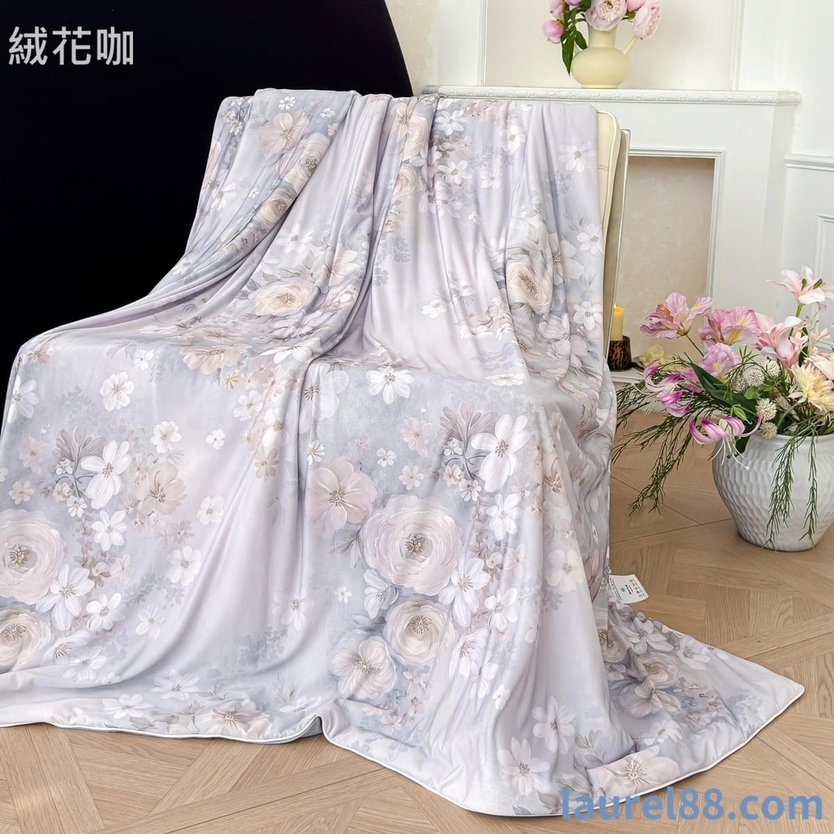 花漾印花涼感冰絲夏被(十組花色供選擇)