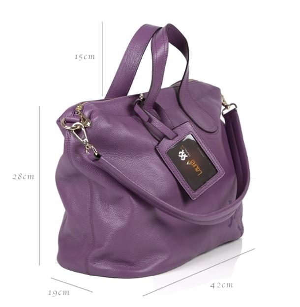 翩然起舞兩用頭層牛皮蝴蝶大方包---超值出清