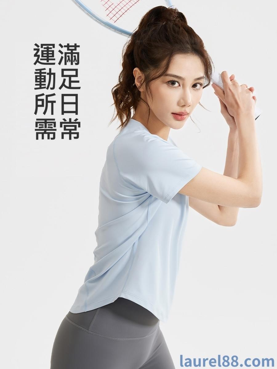 休閒寬鬆網紗拼接短上衣