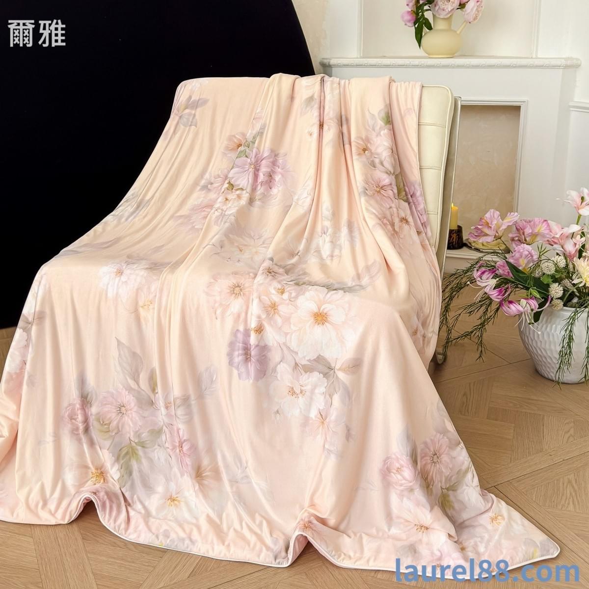 花漾印花涼感冰絲夏被(十組花色供選擇)