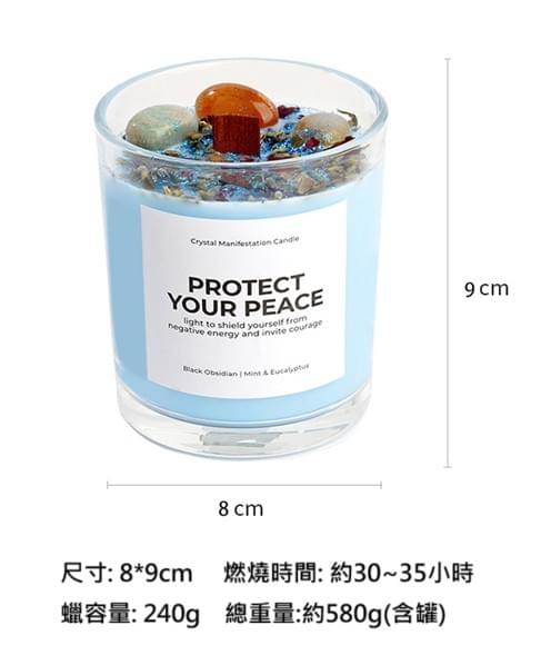 木蕊亮彩晶石蠟燭