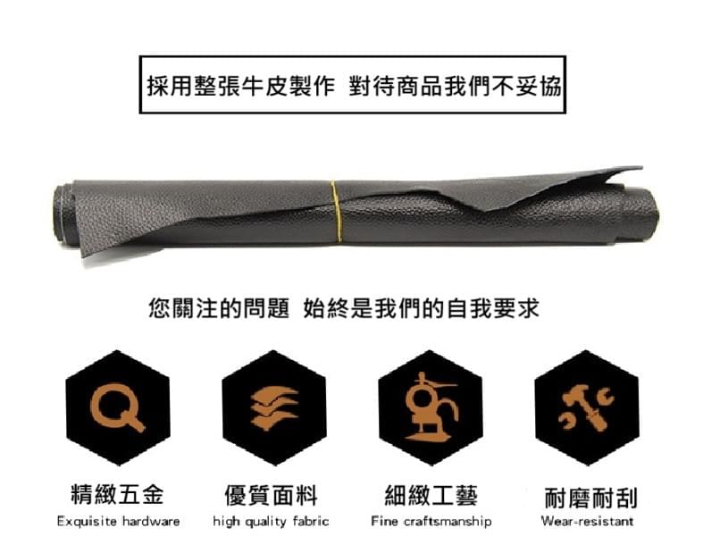 輕薄款牛皮多卡位短夾