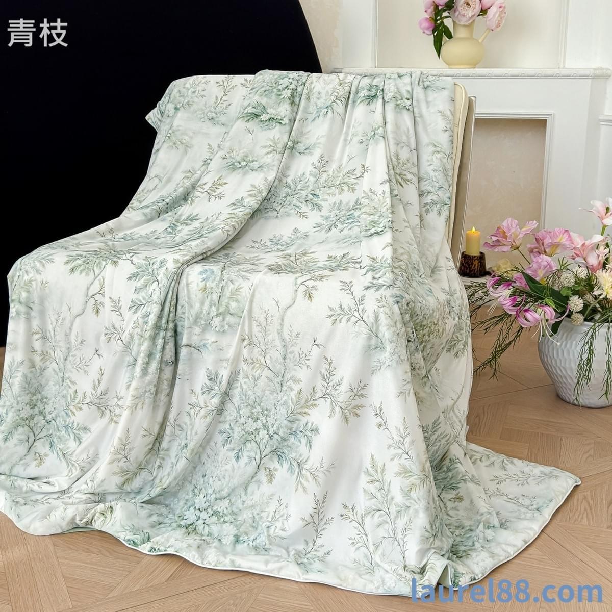 花漾印花涼感冰絲夏被(十組花色供選擇)