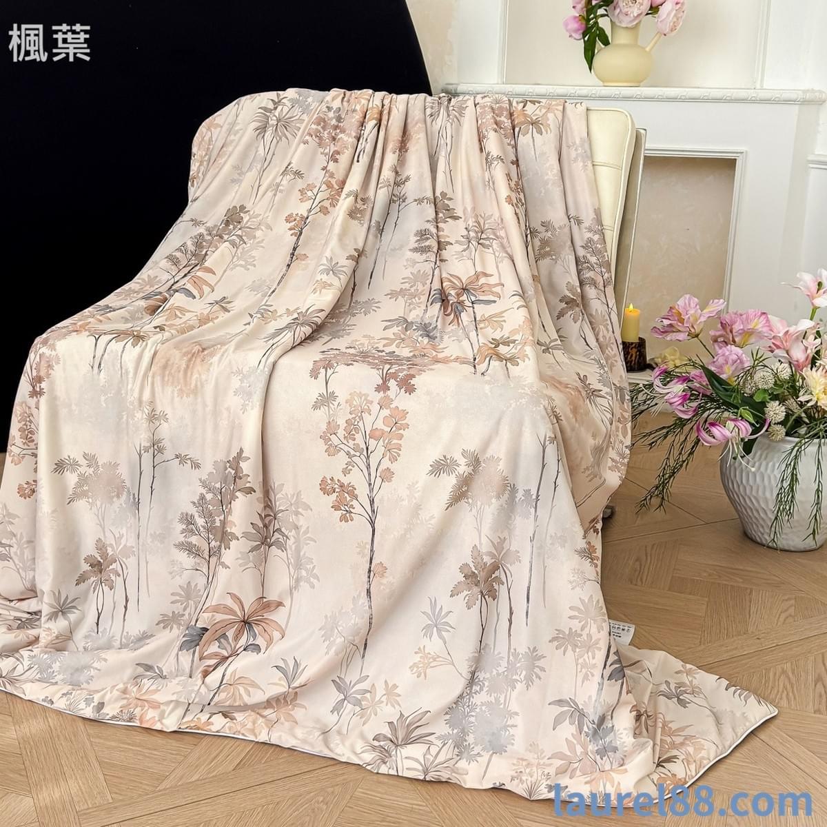 花漾印花涼感冰絲夏被(十組花色供選擇)