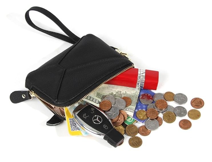 高質感日系鑰匙扣手挽小錢包