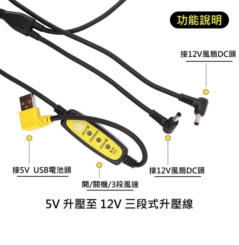 3段式空調風扇衣---橫口袋款