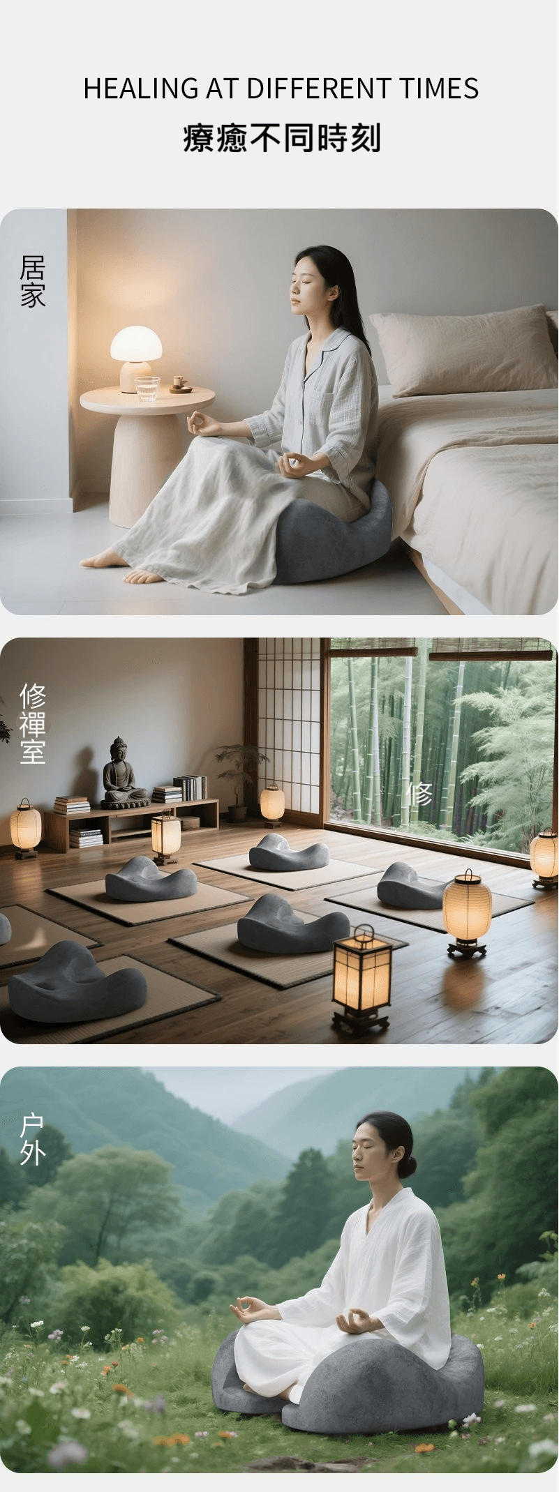 禪風冥想坐墊｜讓身心回到最安靜的地方