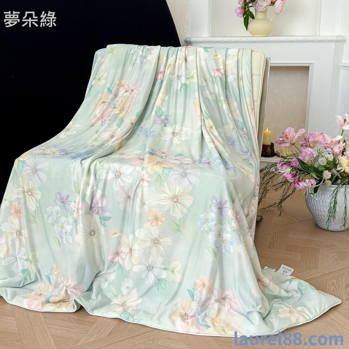 花漾印花涼感冰絲夏被(十組花色供選擇)