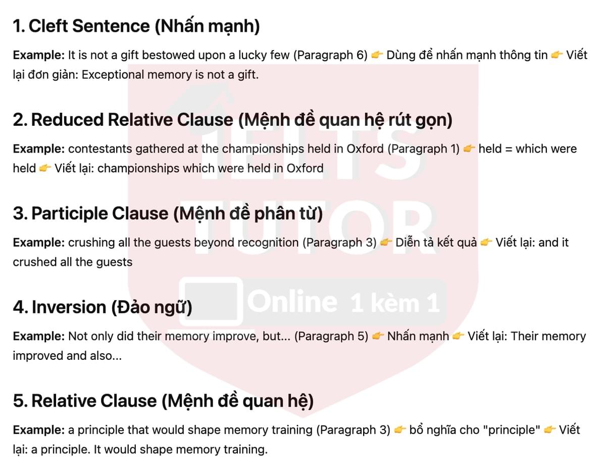 🔥How to win the World Memory Championship Answers with location - Đề thi thật IELTS READING- Làm bài online format computer-based, kèm đáp án, dịch & giải thích từ vựng - cấu trúc ngữ pháp khó