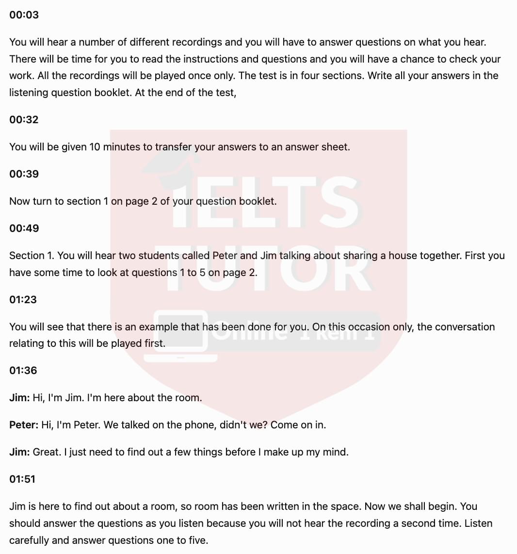 Transcript with answer locations - page 1