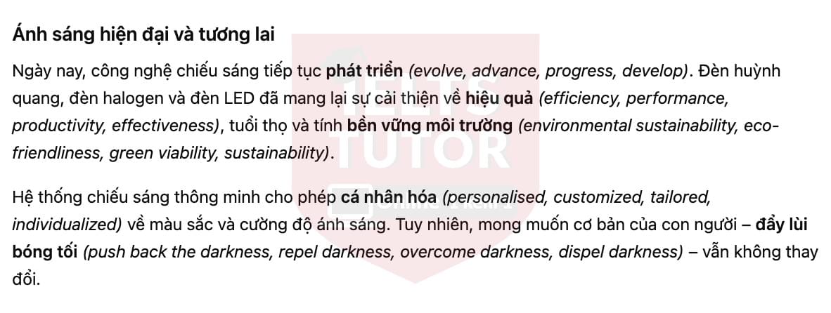 🔥The history of lighting Answers with location - Đề luyện tập IELTS READING- Làm bài online format computer-based, kèm đáp án, dịch & giải thích từ vựng - cấu trúc ngữ pháp khó