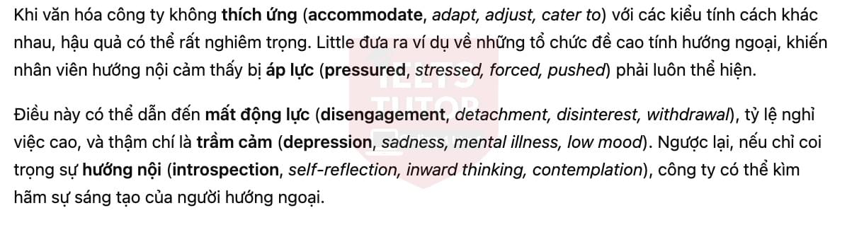 🔥A study of introvert and extrovert characters Answers with location - Đề luyện tập IELTS READING- Làm bài online format computer-based, kèm đáp án, dịch & giải thích từ vựng - cấu trúc ngữ pháp khó