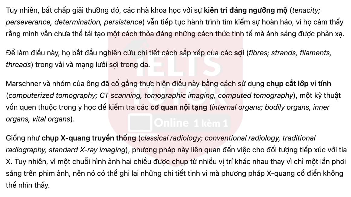 🔥Science and filmmaking (bản update đề thi thật IELTS READING) - Làm bài online format computer-based, kèm đáp án, dịch & giải thích từ vựng - cấu trúc ngữ pháp khó