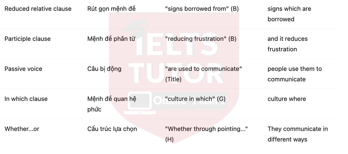 🔥Sign, baby, sign! Answers with location - Đề luyện tập IELTS READING- Làm bài online format computer-based, kèm đáp án, dịch & giải thích từ vựng - cấu trúc ngữ pháp khó