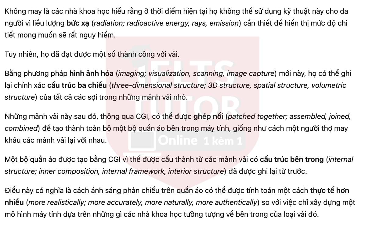 🔥Science and filmmaking (bản update đề thi thật IELTS READING) - Làm bài online format computer-based, kèm đáp án, dịch & giải thích từ vựng - cấu trúc ngữ pháp khó