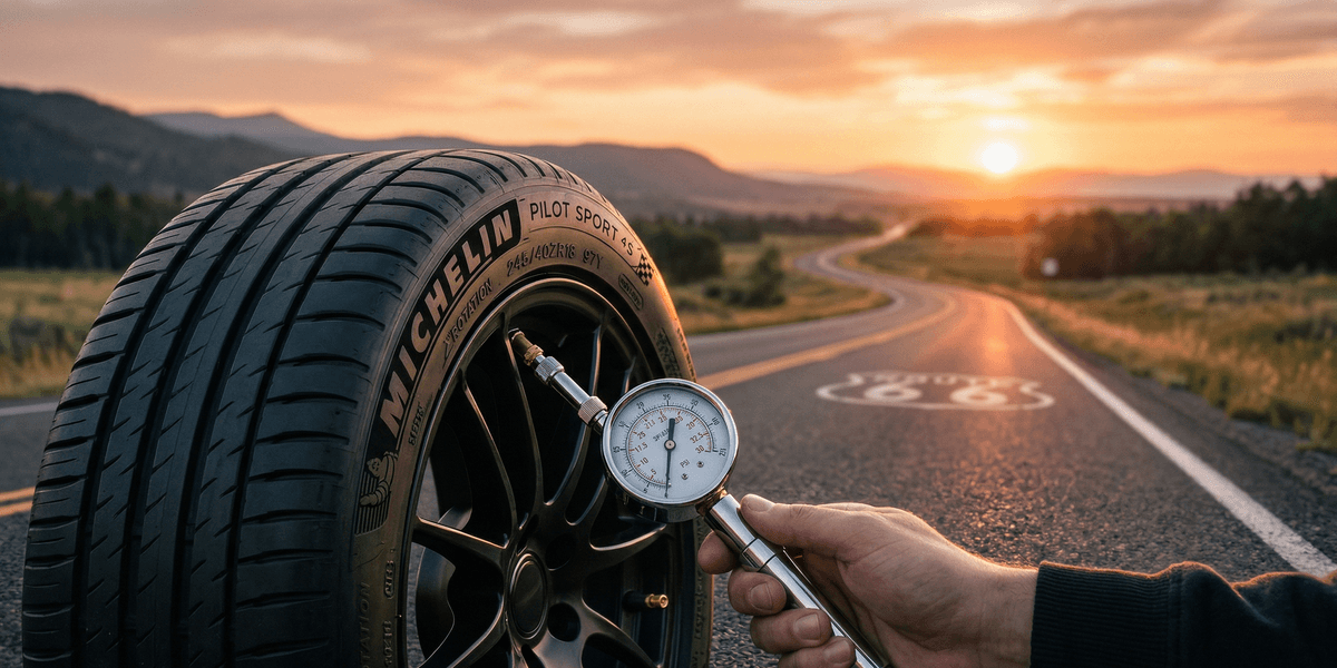 kontrola ciśnienia w oponach samochodu