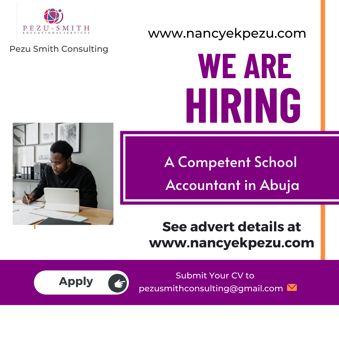 Job Vacancy School Accountant In Abuja JOB VACANCIE...