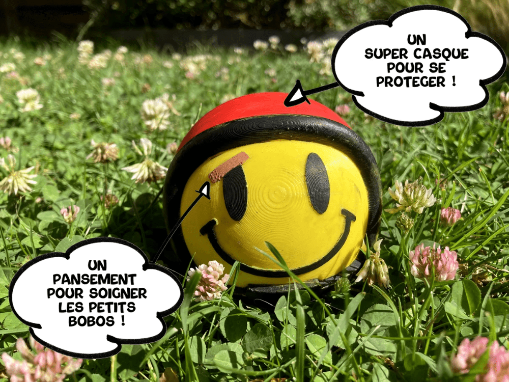 Balle du jeu de quille Caskaboule que nous avons nous même créé