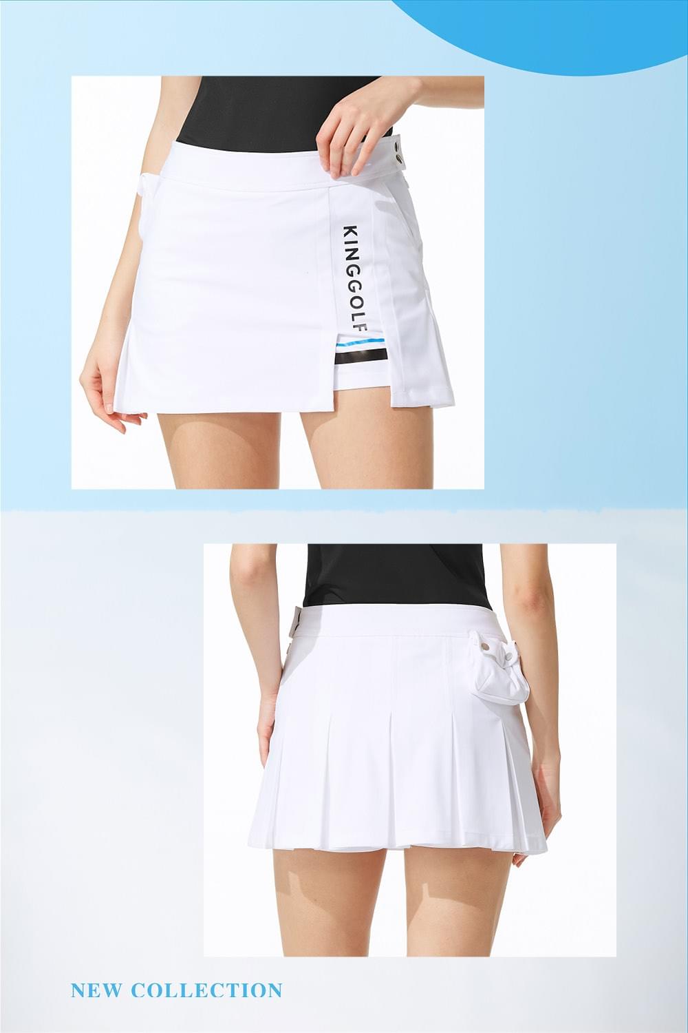 女款素色腰包褲裙