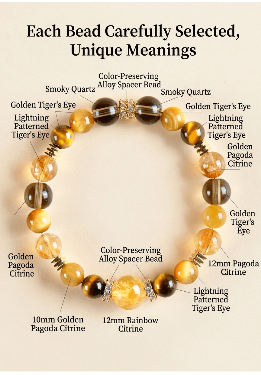 Natural Amethyst & Crystal Beaded Bracelet