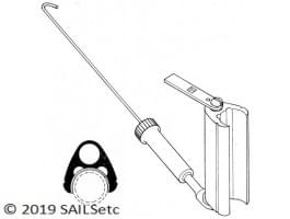 Sailsetc : Gooseneck / Kicker strap - with metal tag