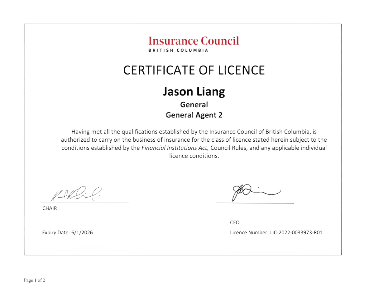 We provide one-stop service for car, house, travel, and life insurance, ensuring that you and your family always receive the most comprehensive protection. We are always committed to your safety and security. Car house travel life one-stop insurance service, comprehensive agency for major insurance companies in Canada.
