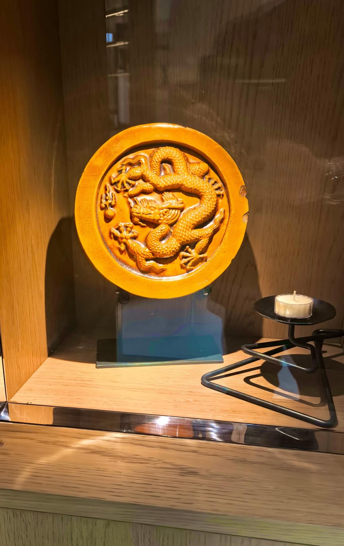 明早期龙纹琉璃瓦当