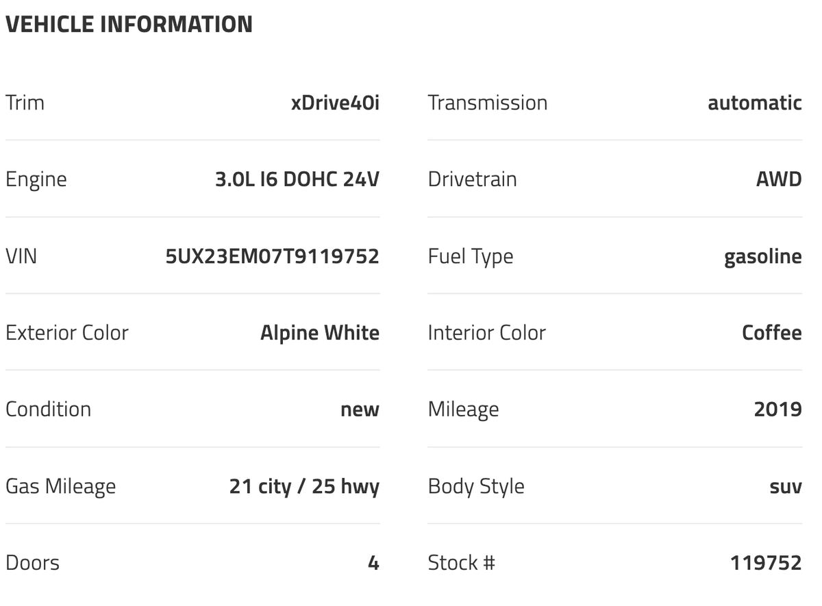 2026 BMW X7 xDrive40i  / 2,019 millas