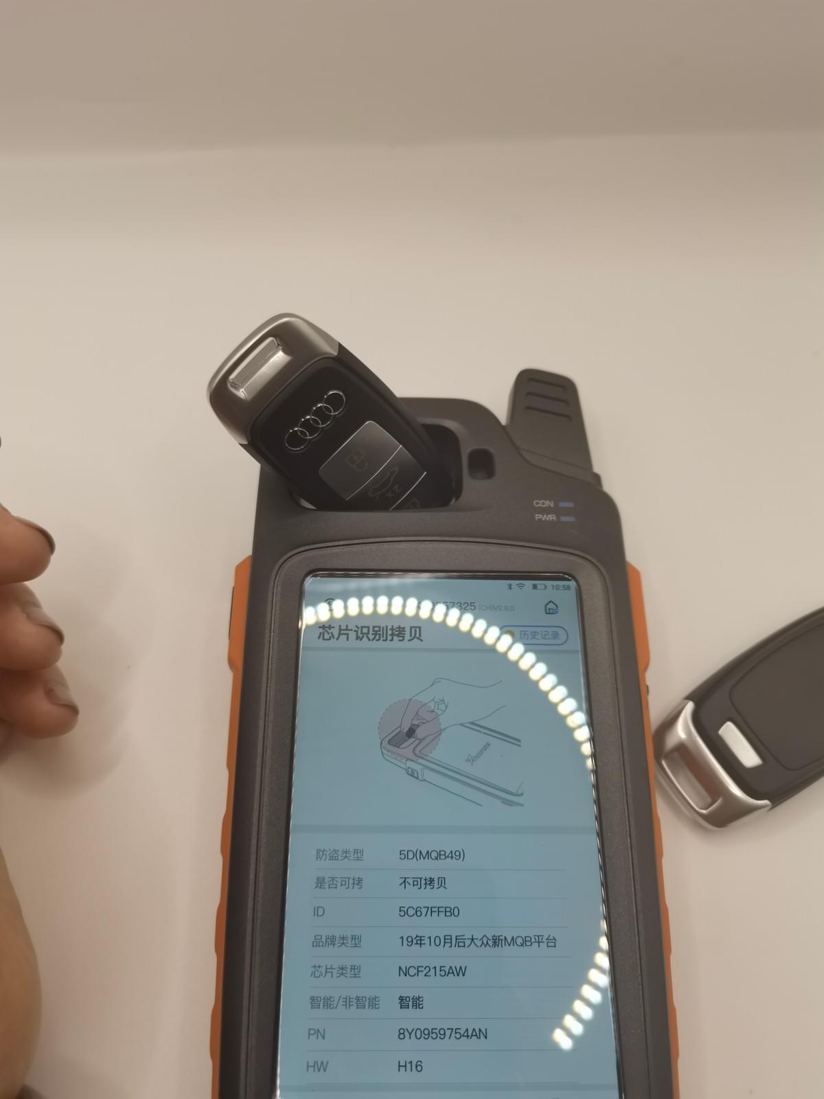 Audi Q4 E-tron 2021–2025 / A3 Hybrid 2020–2025 3 Button Smart Remote Key – ID49 MQB 5C 433MHz - 8Y0 