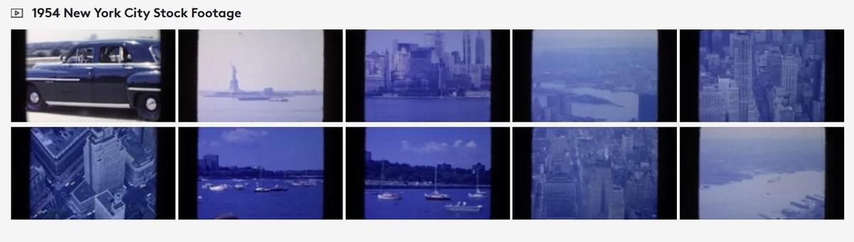 1954 New York City, 8mm film home movies stock footage