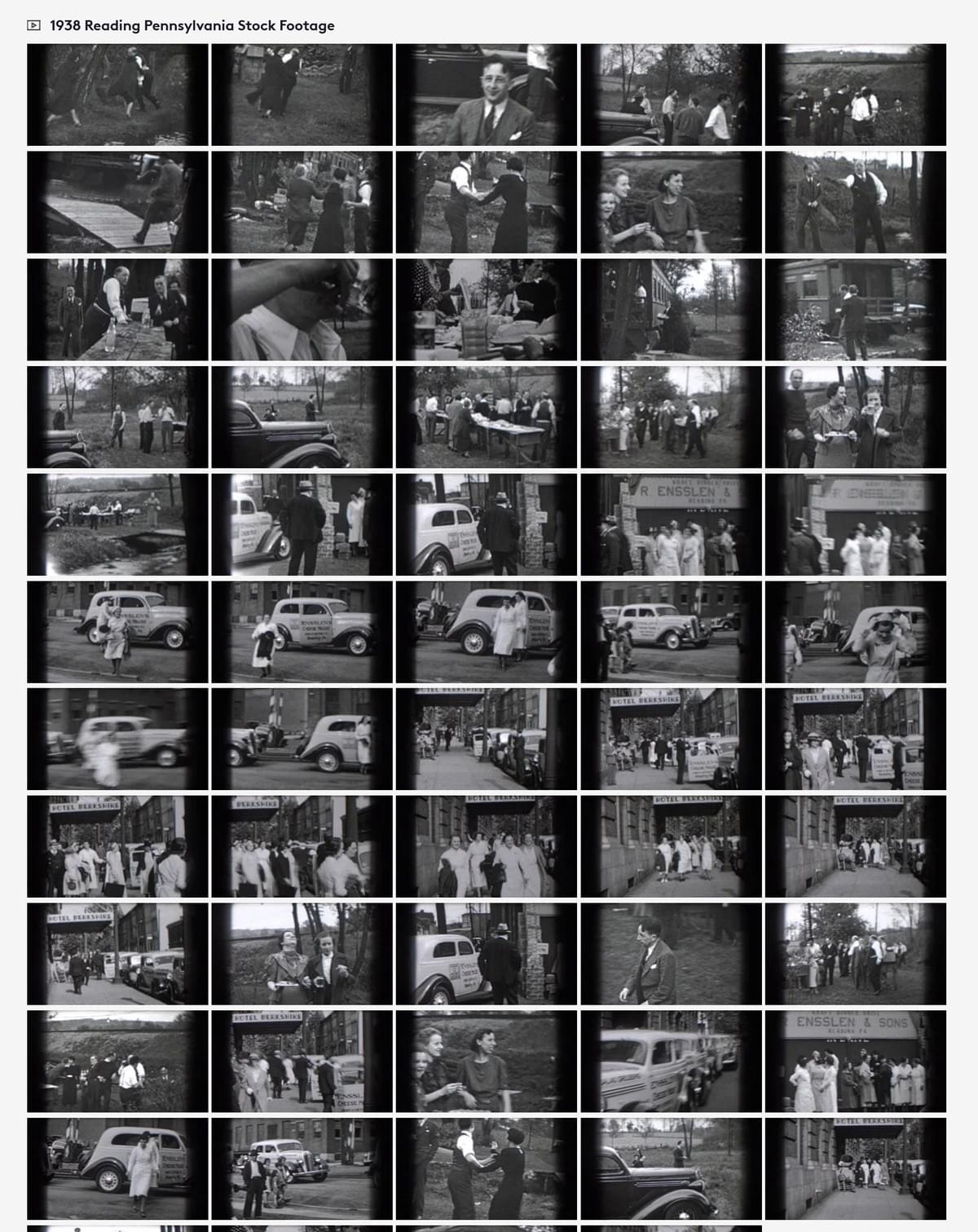 1938 Reading Pennsylvania, 8mm film home movie stock footage