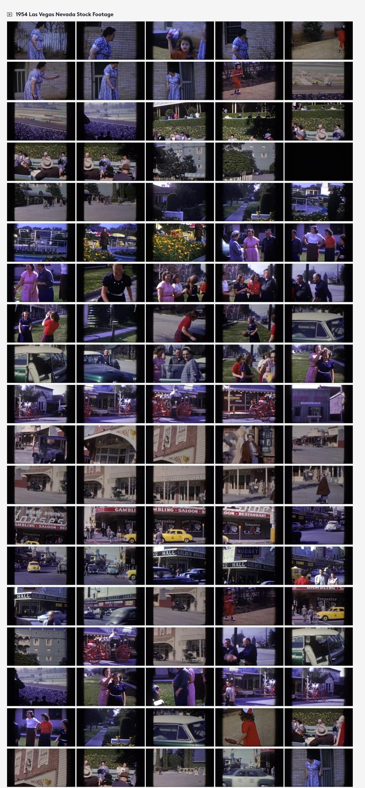 1954 Las Vegas, 8mm film home movies stock footage