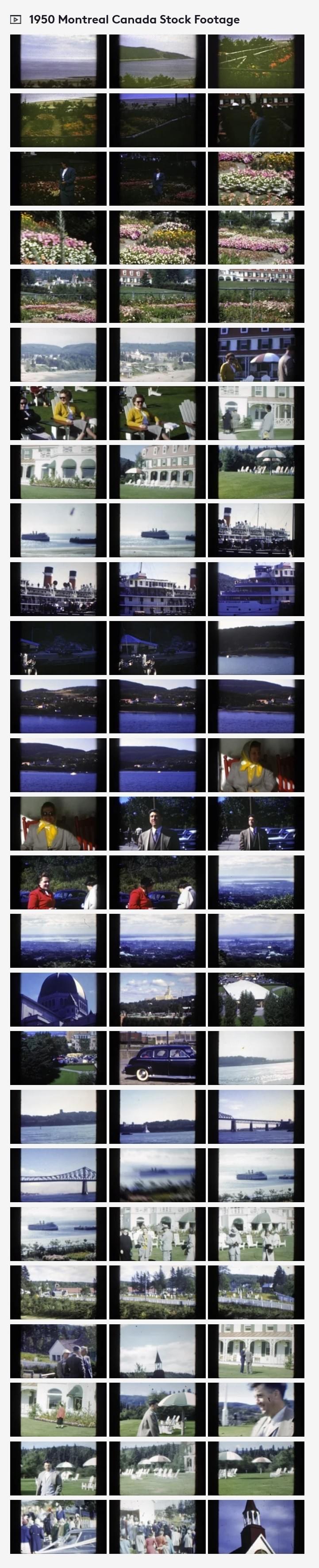 1950 Montreal Canada, 8mm film home movies stock footage