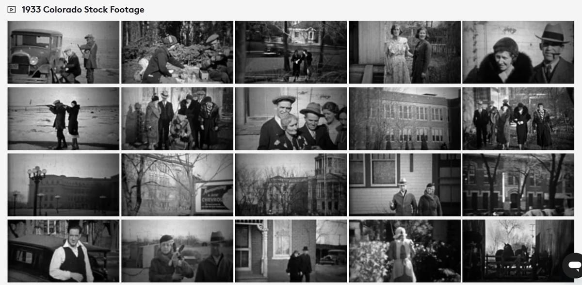 1933 Colorado USA, 8mm home movie film stock footage collection from Stockfilm.com