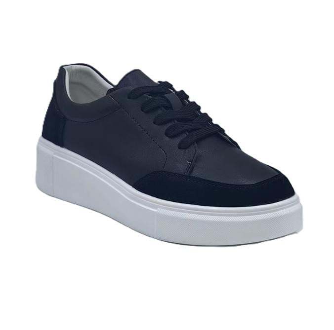 Leather Black Sneakers