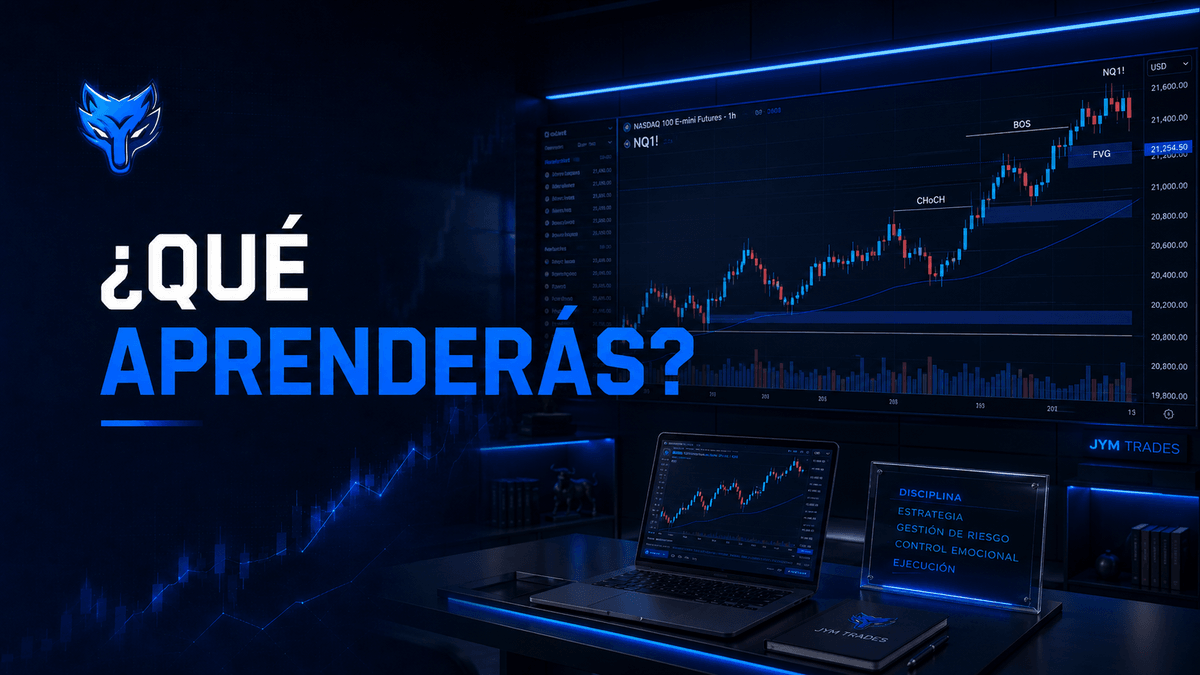 Develop your trading skills with JYM Trades Learn trading with real discipline, risk management, and live execution Join JYM Trades and access training, community, and strategic support, designed for traders committed to their development and constant growth. Click below and learn without limits. Start Who is JYM Trades? JymTrades is a trader and educator focused on strategic development within financial markets, recognized for promoting a philosophy based on discipline, psychology, and real execution. His approach focuses on training traders with a professional mindset, capable of operating with consistency and long-term vision. Beyond technical analysis, he integrates principles of risk management, emotional control, and personal growth as fundamental pillars of the process. His work is aimed at guiding others towards comprehensive development, combining financial performance with mental and strategic evolution within trading. JYM Trades Programs Choose your level View all plans → Ultimate Course JYM Develop your trading skills with JYM Trades Learn trading with real discipline, risk management, and live execution Join JYM Trades and access training, community, and strategic support, designed for traders committed to their development and constant growth. Click below and learn without limits. Start Who is JYM Trades? JymTrades is a trader and educator focused on strategic development within financial markets, recognized for promoting a philosophy based on discipline, psychology, and real execution. His approach focuses on training traders with a professional mindset, capable of operating with consistency and long-term vision. Beyond technical analysis, he integrates principles of risk management, emotional control, and personal growth as fundamental pillars of the process. His work is aimed at guiding others towards comprehensive development, combining financial performance with mental and strategic evolution within trading. JYM Trades Programs Choose your level View all plans → Ultimate Course JYM