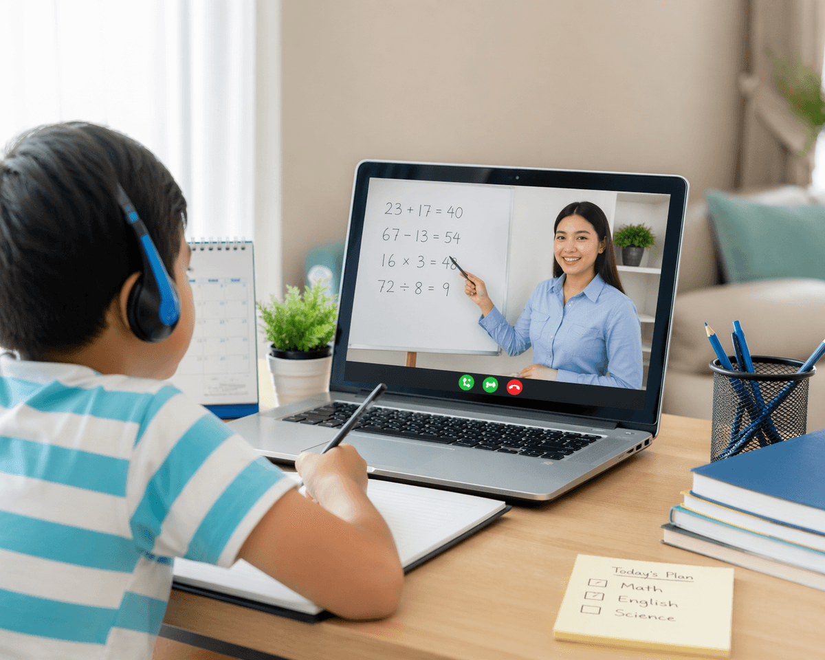 With classes available at various times, we make it easy for your child to fit tutoring into their busy schedule. Flexible Scheduling What We Offer Build a professional, modern, and family-friendly website for ReignGreat Tutoring, an online tutoring company that provides live, interactive, small-group classes for K–12 students in Math, English, Science, and French. The audience is parents who want affordable, high-quality academic support for their children. The website should communicate trust, academic excellence, confidence-building, and ease of access. Include sections for Home, About Us, Subjects, How It Works, Why Choose Us, Pricing, Testimonials, FAQ, Contact, and strong calls to action. Use warm, parent-friendly language and a clean, engaging design that encourages visitors to book a free trial or enroll.