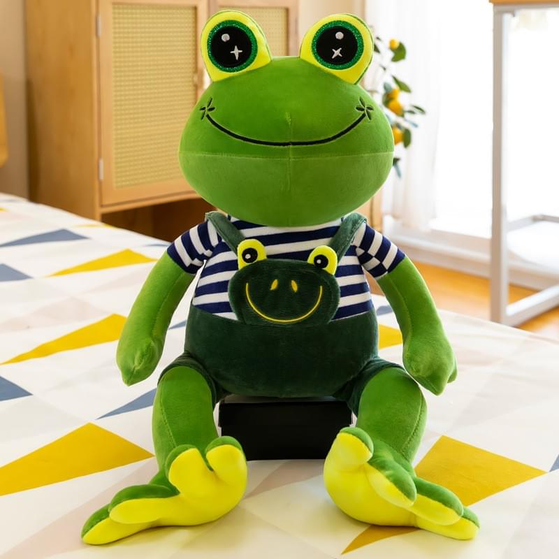 Team Spirit Frog Coach Plush Toy, donk's Exclusive Big-Eyed Frog Doll, Kids' Cuddle Pillow