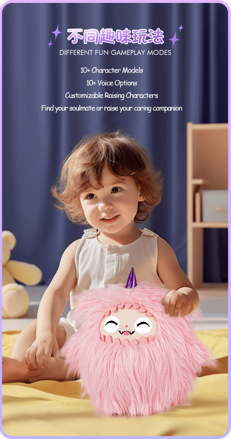 AI Monster Plush Toy – Smart Educational & Emotional Support Companion for Children