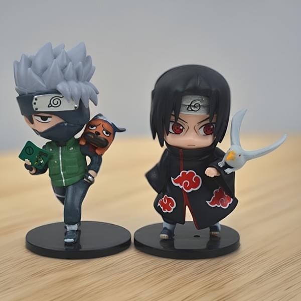 Anime Naruto, Kakashi, Itachi, and Obito Figurines – Collectible Models, Desk Ornaments, Trendy Cart