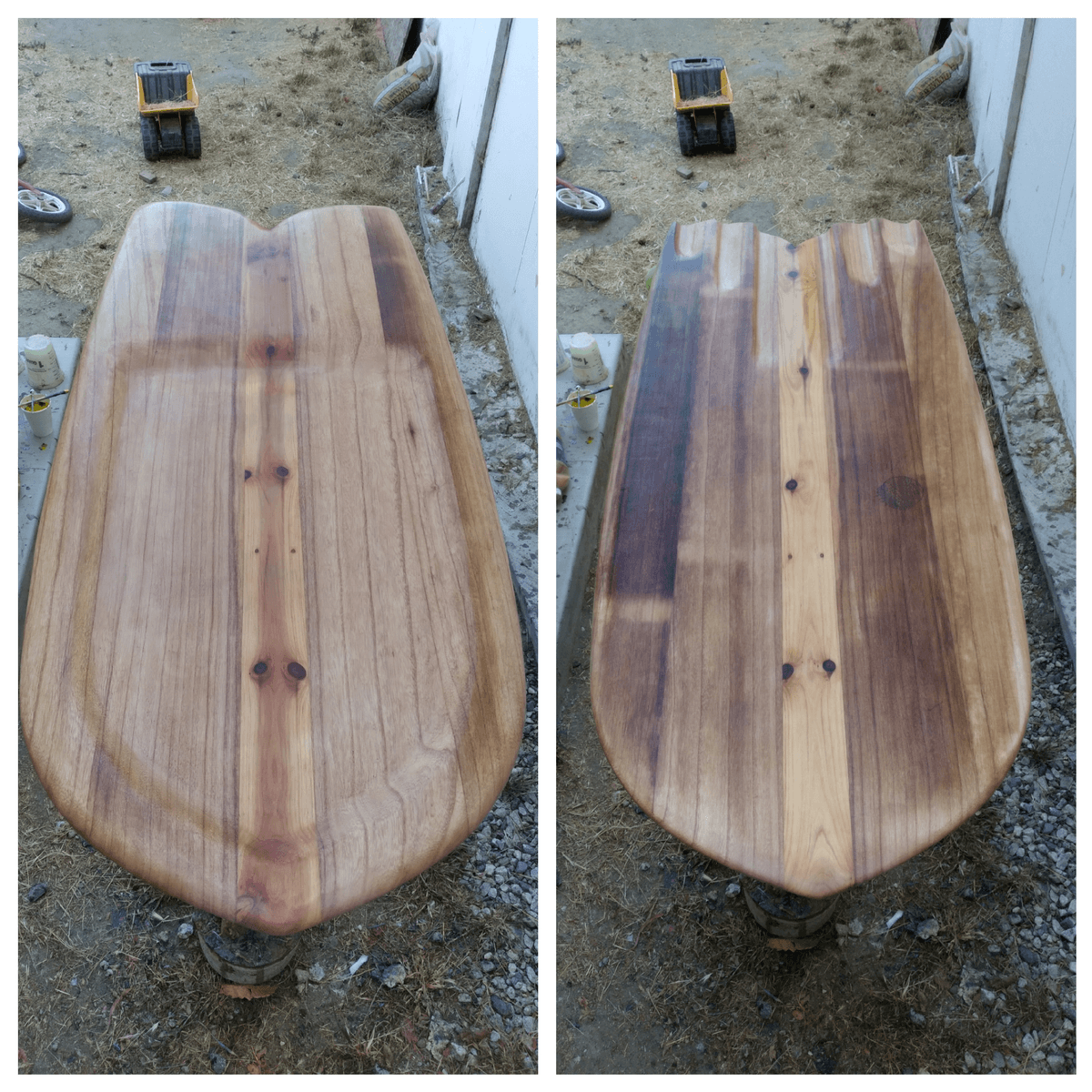 Cedar Paipo.  bodyboard. boogieboard.  wood.  tuberide.  bellyboard