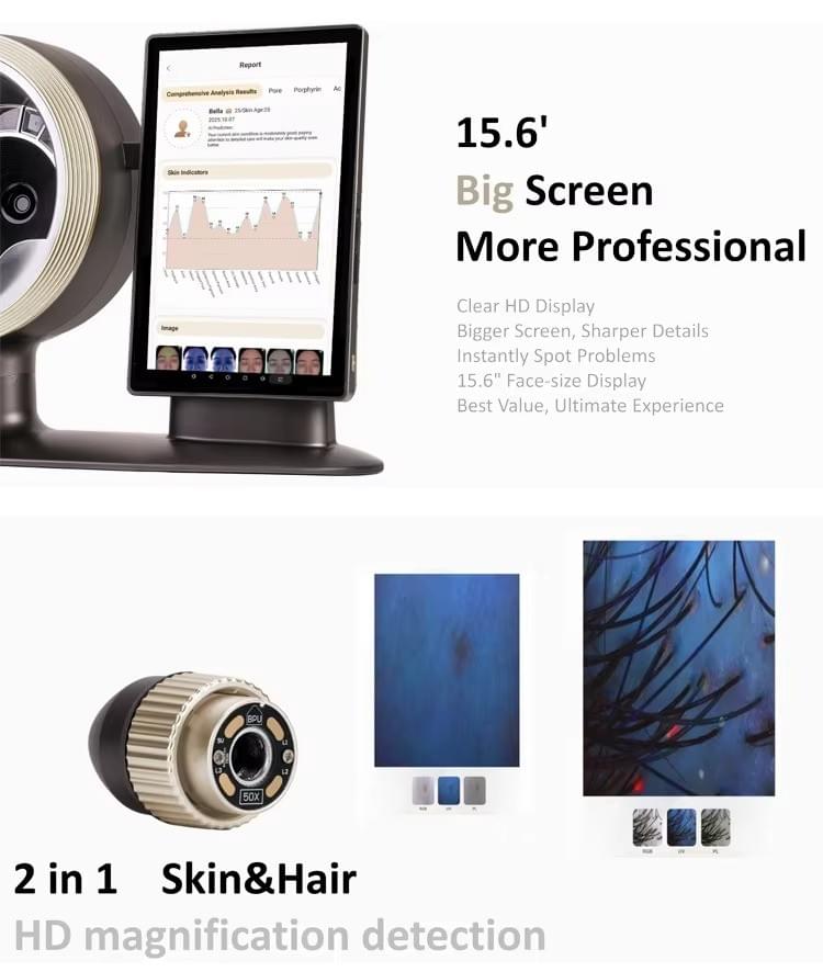 Professional 2 in 1 Skin & Hair Analyzer System