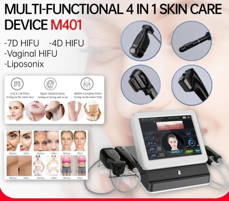 7D +4D HIFU+Vaginal HIFU+Vmax Multifunctional System