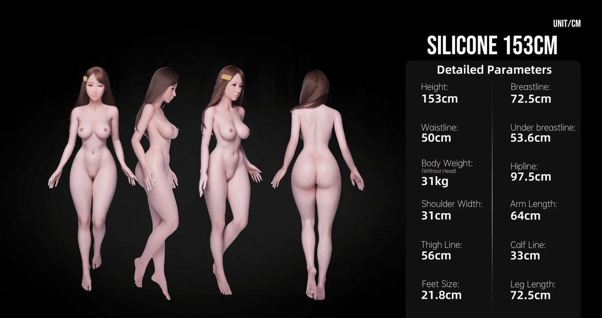 Realistic Girlfriend Sex Doll 153cm T1 ROS MAX Yuna Silk Glow