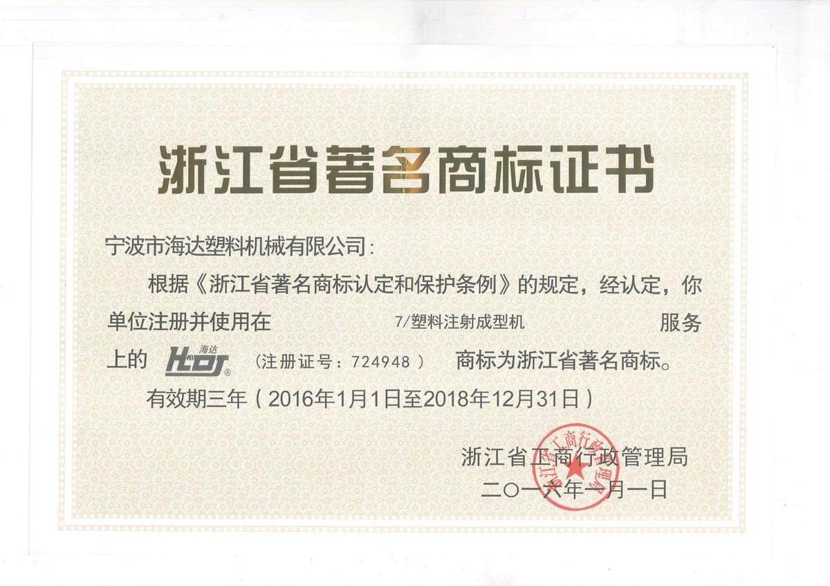 Haida injection molding machine honor