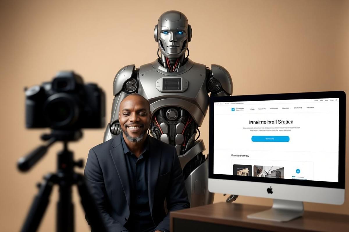 Optimisez Votre Entreprise avec l'IA Online marketing, Saas ,  app that works for africa, a trainer and influencer, Elighton Emeka Okoye ,  Create a premium futuristic SaaS AI-platform landing page and dashboard website for an “All-in-One AI Business Platform” offering 75+ AI tools for entrepreneurs, marketers, creators, startups, e-commerce brands, and agencies.
Design Style- Dark futuristic UI
- Glassmorphism cards
- Neon blue + purple glowing gradients
- Smooth animations and floating UI effects
- Stripe + Framer + Webflow inspired layout
- Cinematic modern SaaS aesthetic
- Bold sans-serif typography
- Premium startup branding

Sections to Include:
1. Hero Section
   - Large bold headline
   - Subheadline explaining AI business automation
   - CTA buttons: “Start Now” + “Try Free”
   - Social proof logos
   - Animated AI dashboard mockup
2. AI Features Grid
   - AI Marketing Tools
   - AI Website & Ecommerce Builder
   - AI Sales & Funnel Generator
   - AI Video & Image Generators
   - AI Chatbots & Automation
   - AI Productivity Suite