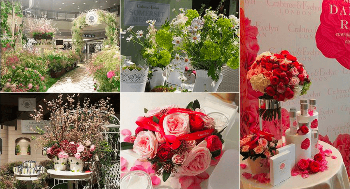 Crabtree Evelyn Floral Decoration