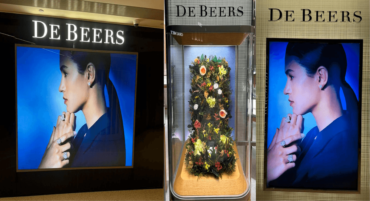 DE BEERS Window Display