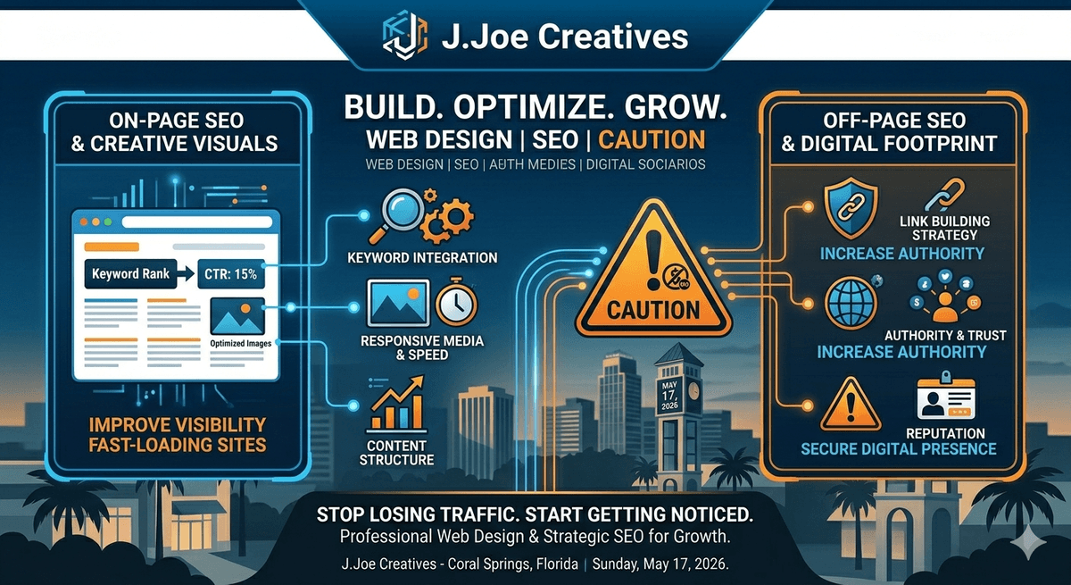 J.Joe Creatives | On and Off Page SEO | Brand Guides | Web Design and Development.